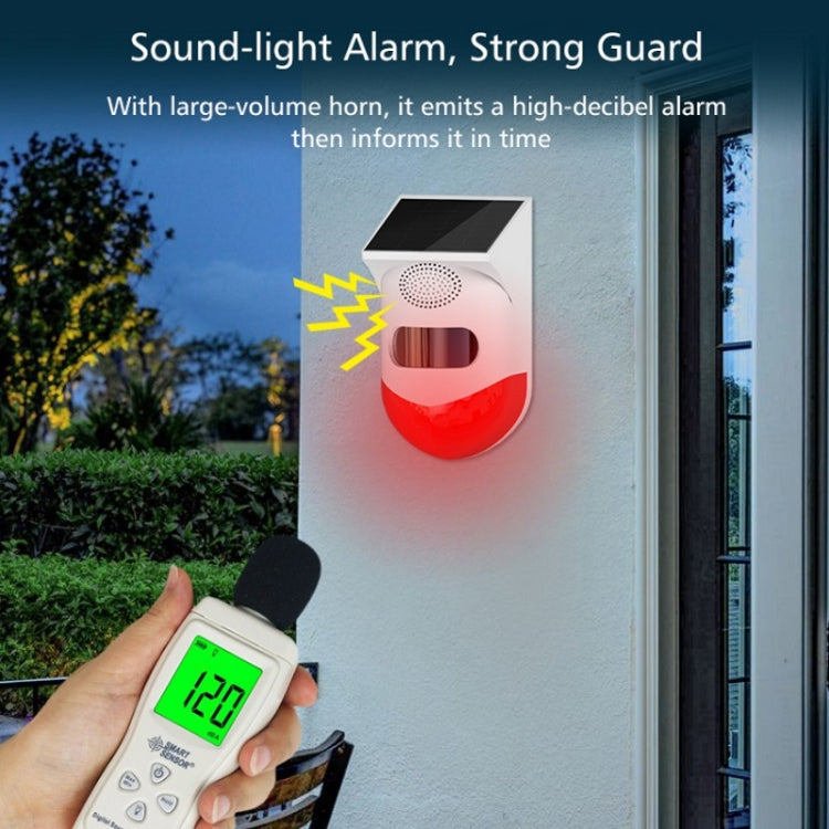 Outdoor Waterproof Solar Infrared Alarm, Spec: Outdoor Waterproof Solar Infrared Alarm, Spec: